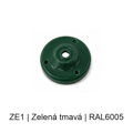 Baldachýn porcelánový glazovaný Ø 105 mm – různé barvy