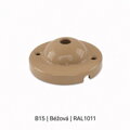 Baldachýn porcelánový glazovaný hladký Ø 77 mm – různé barvy