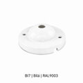 Baldachýn porcelánový glazovaný hladký Ø 77 mm – různé barvy