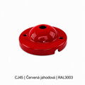 Baldachýn porcelánový glazovaný hladký Ø 77 mm – různé barvy