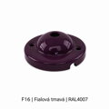 Baldachýn porcelánový glazovaný hladký Ø 77 mm – různé barvy