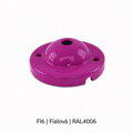Baldachýn porcelánový glazovaný hladký Ø 77 mm – různé barvy