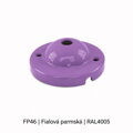 Baldachýn porcelánový glazovaný hladký Ø 77 mm – různé barvy