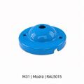 Baldachýn porcelánový glazovaný hladký Ø 77 mm – různé barvy