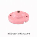 Baldachýn porcelánový glazovaný hladký Ø 77 mm – různé barvy
