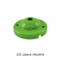 Baldachýn porcelánový glazovaný hladký Ø 77 mm – různé barvy