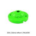Baldachýn porcelánový glazovaný hladký Ø 77 mm – různé barvy