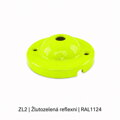 Baldachýn porcelánový glazovaný hladký Ø 77 mm – různé barvy