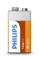 Baterie 9V / 6F22 Philips, 1 ks