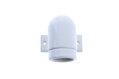 Objímka E27 keramická glazovaná nástěnná lampička, bílá