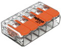 WAGO 221-415 – páčková spojovací svorka, 5× 0,14–4 mm²