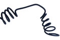 Tvarovatelný textilní kabel, 2x0,75mm, 1,5 m