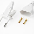 Vidlice EURO Bílá 230V/2,5A