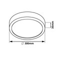 LED panel kulatý Silva - 24W, BÍLÝ, 30cm