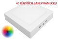 LED panel 12W - Čtvercový design, BAREVNÝ, 16,5 cm