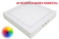 LED panel 18W - Čtvercový design, BAREVNÝ, 22cm