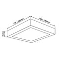 LED panel 18W - Čtvercový design, BAREVNÝ, 22cm