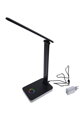 LED kancelářská stolní lampa s dotykovým ovládáním – černá matná