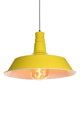Žluté industriální závěsné svítidlo 45 cm – E27
