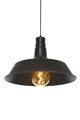 Černé industriální závěsné svítidlo 45 cm – E27