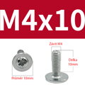 Šroub křížový s límcem M4x10 10Ks