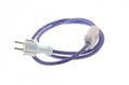 Přívodní textilní kabel k lampičce 1,8 m Kropenatý Modro-Bílý 41, vidlice + vypínač
