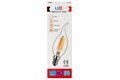 LED žárovka svíčka matná E14 4W 220V 2700K 360 lm – teplá bílá