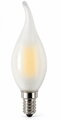 LED žárovka svíčka matná E14 4W 220V 2700K 360 lm – teplá bílá