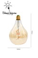 LED dekorativní žárovka Edison G125 -Alien