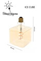 LED žárovka Edison 4W/230V patice E27 (retro) ICE CUBE