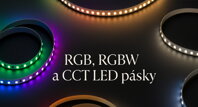 RGB, RGBW aCCT LED pásky