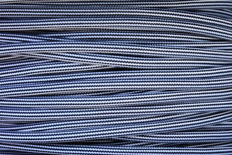 Textilní kabel Proužek Černo-Bílý 27 opředený 2x0,75 a 3x0,75mm2