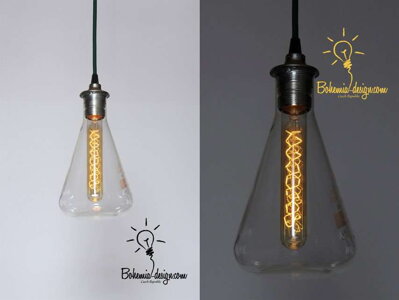 Stínidla z chemických baňek, Bohemia Design Stínidla z chemických baňek, návrh a realizace Bohemia Design