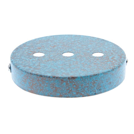 Baldachýn kov plochý k lustrům Ø 95 mm, 3–5 otvorů, patina Měděná oxidace