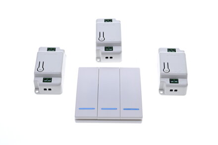 SmartLife moderní bezdrátový trojitý RF spínač 230 V