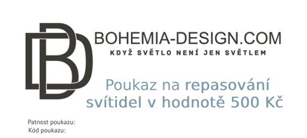 Poukaz na repasování svítidel – 500 Kč