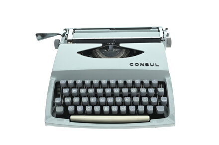 Psací stroj Consul Model 231.3 šedošedý REPASOVANÝ