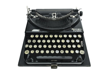 Psací stroj Remington Portable REPASOVANÝ s kufříkem