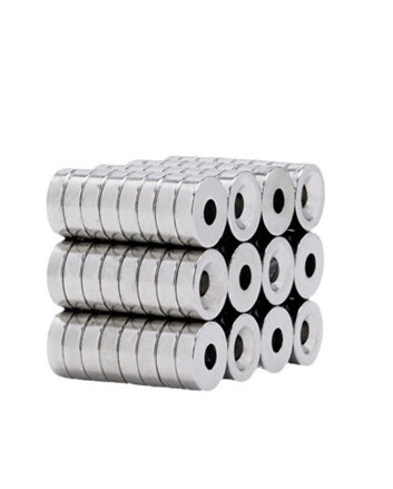 Neodymový magnet s otvorem Ø 8 × 5 mm