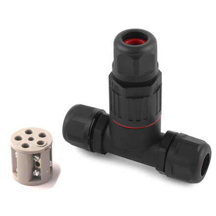 Kabelová T-spojka CDF-200/5T IP68, 5-pin