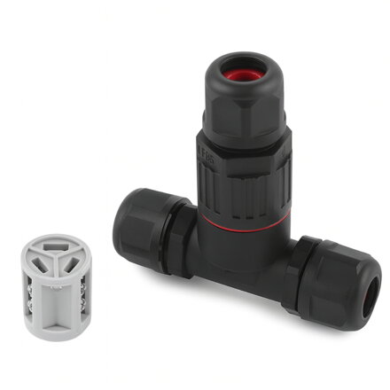 Kabelová T-spojka CDF-200/3T IP68, 3-pin