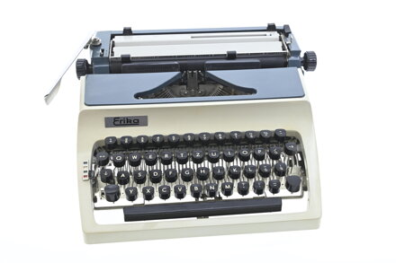 Psací stroj Erika modrobéžová