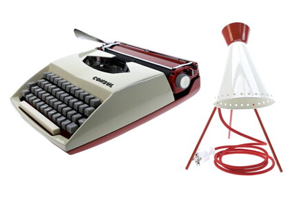 Psací stroj Consul + lampička Napako 1618