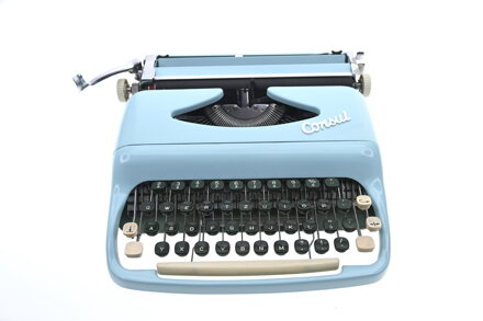 Psací stroj Consul Modrý