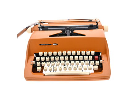 Consul psací stroj Consul 2223 oranžový REPASOVANÝ
