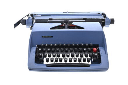 Consul psací stroj Consul 2224 válec velký A3 na výšku modrý REPASOVANÝ