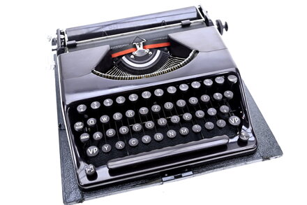 Psací stroj Olympia Plana CZ Klávesnice  REPASOVANÝ