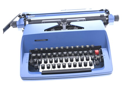 Consul psací stroj Consul 2224 válec velký A3 na výšku modrý REPASOVANÝ