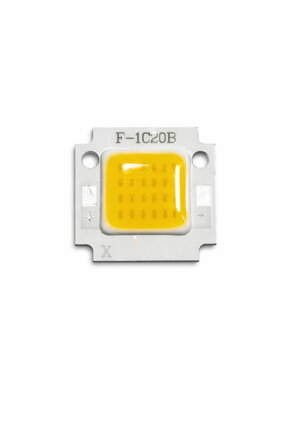 LED COB čip 10W 3V – teplá bílá (solární typ)