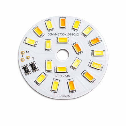 LED kruhový modul 50mm 5W – 5730 SMD, otvor 6mm